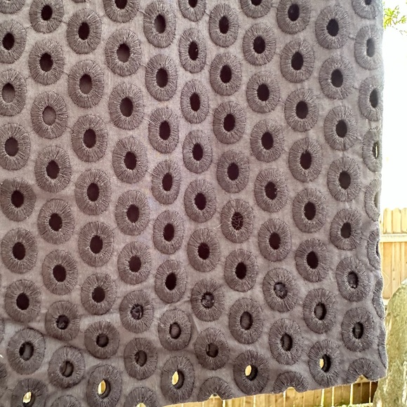 J. Crew NWT Eyelet Crochet Navy Dark Blue Pencil Shirt size 10 - Picture 9 of 16